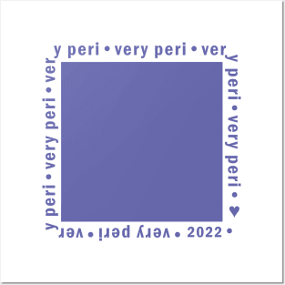 Very Peri Color of the Year 2022 Swatch Periwinkle Blue Posters and Art